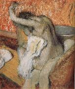 Edgar Degas The lady wiping body after bath Sweden oil painting reproduction